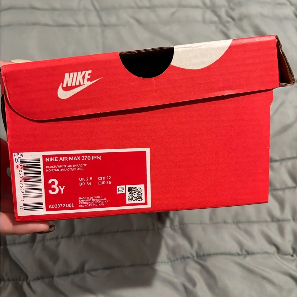 Nike Kids Black and White Air Max Sneakers - Picture 4 of 5